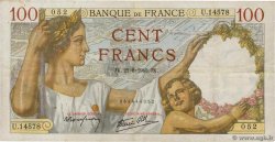 100 Francs SULLY FRANKREICH  1940 F.26.37