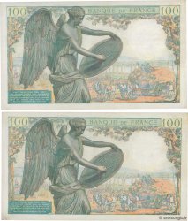 100 Francs DESCARTES Consécutifs FRANCE  1944 F.27.06 SUP+