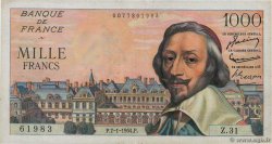 1000 Francs RICHELIEU FRANCIA  1954 F.42.04 BB