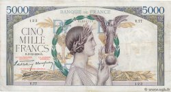5000 Francs VICTOIRE Impression à plat FRANCE  1938 F.46.01 pr.TTB