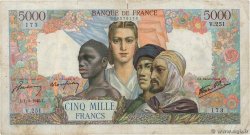 5000 Francs EMPIRE FRANÇAIS FRANKREICH  1945 F.47.11