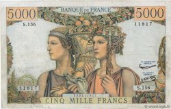 5000 Francs TERRE ET MER FRANCE  1957 F.48.13 F