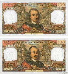 100 Francs CORNEILLE Consécutifs FRANCE  1971 F.65.36