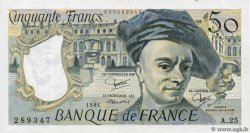 50 Francs QUENTIN DE LA TOUR FRANCIA  1981 F.67.07 SC