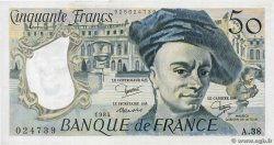 50 Francs QUENTIN DE LA TOUR FRANCIA  1984 F.67.10 AU