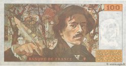 100 Francs DELACROIX modifié FRANCE  1984 F.69.08b TTB+