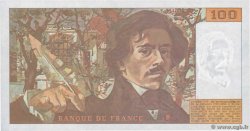 100 Francs DELACROIX imprimé en continu FRANCE  1993 F.69bis.07 XF