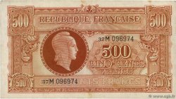 500 Francs MARIANNE fabrication anglaise FRANCE  1945 VF.11.02