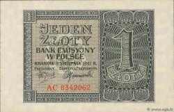 1 Zloty POLONIA  1941 P.099 q.FDC