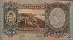 1000 Pengo UNGHERIA  1943 P.116 q.FDC