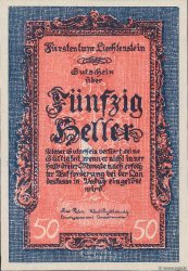 50 Heller LIECHTENSTEIN  1920 P.03 ST