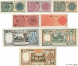 1 Sen au 100 Rupiah Lot INDONÉSIE  1964 P.090 au P.097 pr.NEUF