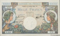 1000 Francs COMMERCE ET INDUSTRIE FRANCIA  1944 F.39.10 SPL