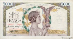 5000 Francs VICTOIRE Impression à plat FRANCIA  1941 F.46.25 q.SPL