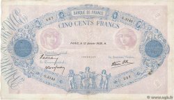 500 Francs BLEU ET ROSE modifié FRANCIA  1939 F.31.22 q.BB