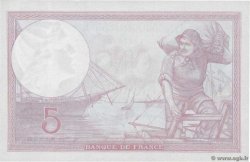 5 Francs FEMME CASQUÉE modifié FRANCE  1939 F.04.07 NEUF