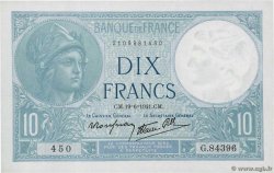 10 Francs MINERVE modifié FRANCE  1941 F.07.29 UNC