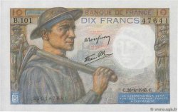 10 Francs MINEUR FRANKREICH  1945 F.08.14