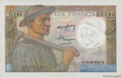 10 Francs MINEUR FRANCE  1947 F.08.18