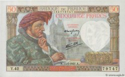 50 Francs JACQUES CŒUR FRANCE  1941 F.19.07