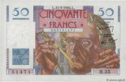 50 Francs LE VERRIER FRANKREICH  1946 F.20.05