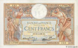 100 Francs LUC OLIVIER MERSON type modifié FRANCIA  1938 F.25.12