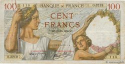 100 Francs SULLY FRANCE  1939 F.26.11 F-