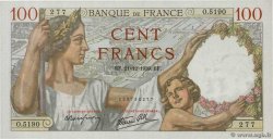 100 Francs SULLY FRANKREICH  1939 F.26.18
