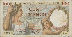 100 Francs SULLY FRANCE  1940 F.26.21 TB