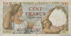100 Francs SULLY FRANKREICH  1940 F.26.41 S