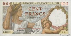 100 Francs SULLY FRANCE  1941 F.26.48 UNC