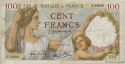 100 Francs SULLY FRANKREICH  1941 F.26.57