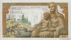 1000 Francs DÉESSE DÉMÉTER FRANKREICH  1943 F.40.15