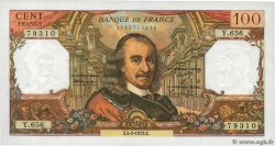 100 Francs CORNEILLE FRANCE  1972 F.65.39 AU+
