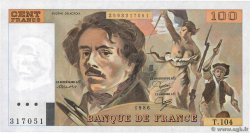 100 Francs DELACROIX modifié FRANCE  1986 F.69.10