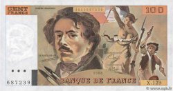 100 Francs DELACROIX modifié FRANKREICH  1988 F.69.12