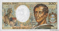 200 Francs MONTESQUIEU  FRANCE  1986 F.70.06