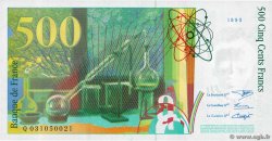 500 Francs PIERRE ET MARIE CURIE FRANKREICH  1995 F.76.02 ST