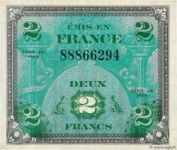 2 Francs DRAPEAU FRANCIA  1944 VF.16.01 q.FDC