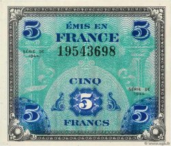 5 Francs DRAPEAU FRANKREICH  1944 VF.17.01