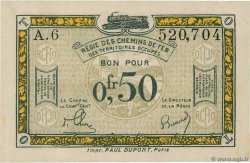 50 Centimes FRANCE regionalism and miscellaneous  1923 JP.135.04 UNC-