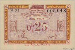 25 Centimes FRANCE regionalism and miscellaneous  1923 JP.135.03 UNC