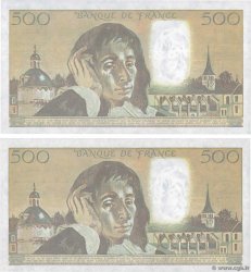 500 Francs PASCAL Consécutifs FRANCE  1988 F.71.38 UNC-