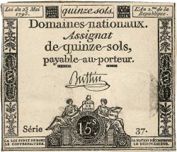 15 Sols FRANCE  1793 Ass.41a AU