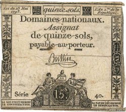 15 Sols FRANCE  1793 Ass.41a F