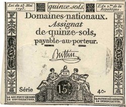 15 Sols FRANCE  1793 Ass.41a UNC-