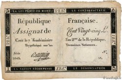 125 Livres FRANCE  1793 Ass.44a TTB+