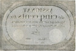 500 Livres FRANCE  1794 Ass.47a TTB