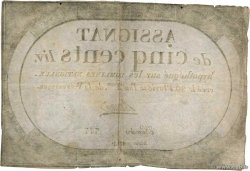 500 Livres FRANKREICH  1794 Ass.47a S