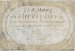 500 Livres FRANKREICH  1794 Ass.47a SS